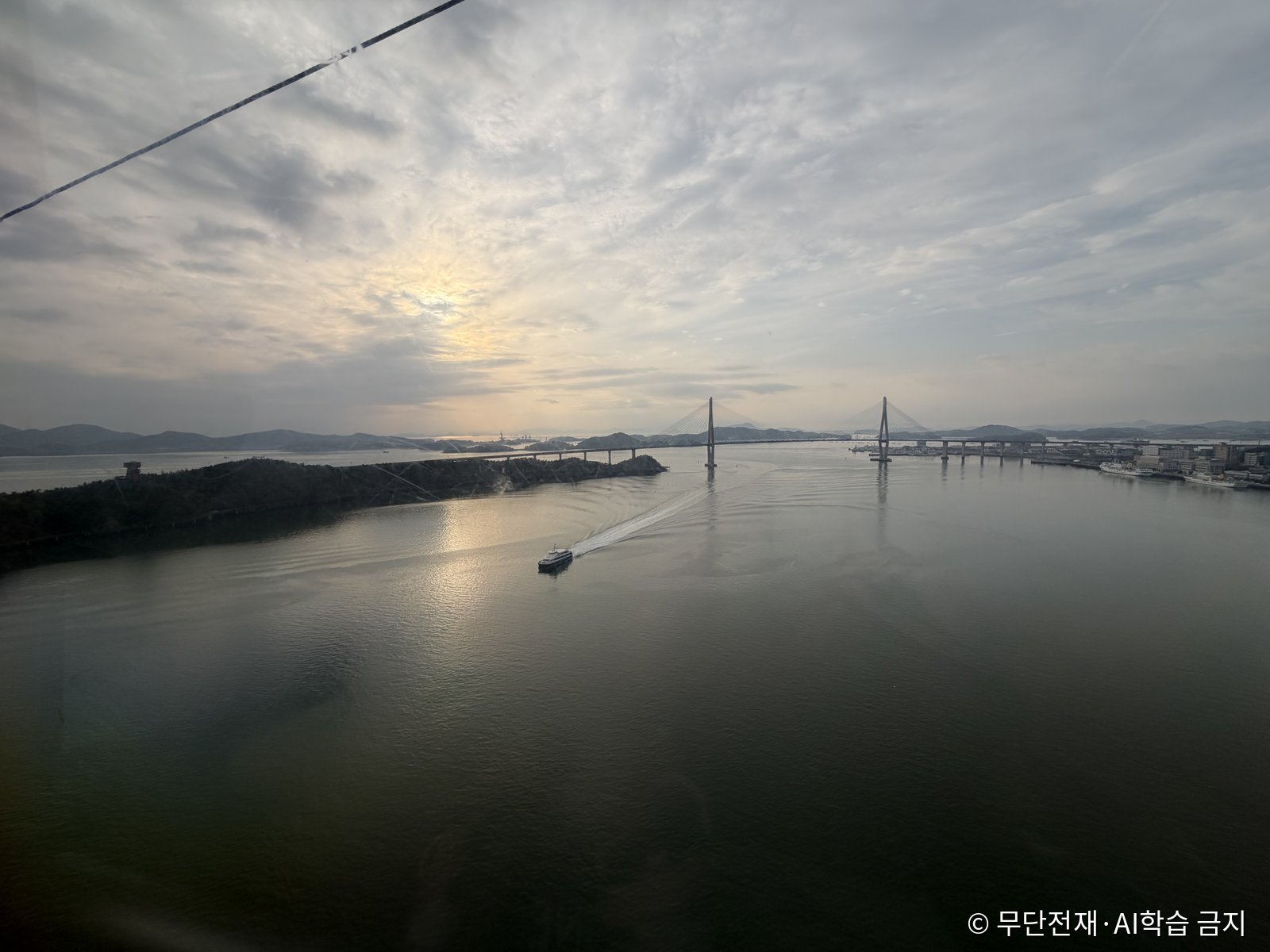 목포해상케이블카에서 본 목포항과 다도해 풍경