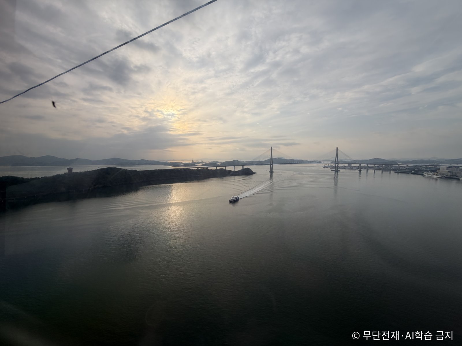 목포해상케이블카에서 바라본 목포대교 일몰